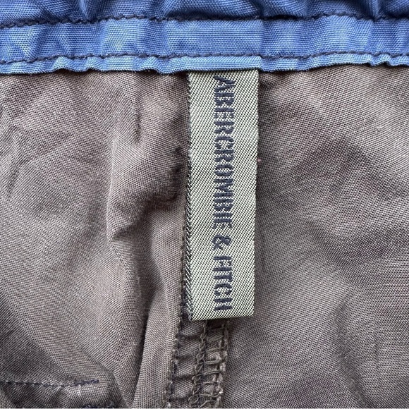 Rare Vintage Abercrombie Olive Parachute Pants XS Butterfly Embroidery Cargo Y2K - Picture 9 of 14